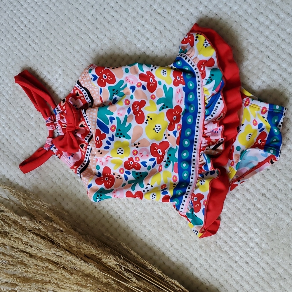 One-Piece Toddler Floral Swimsuit